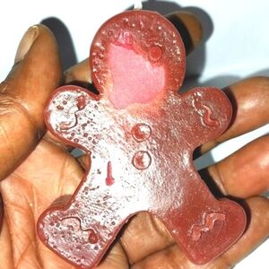 Hand crafted limited edition Gingerbread man candle